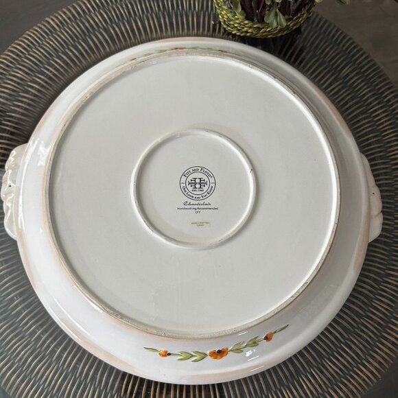 Fitz & Floyd Chanteclair Rooster Ceramic 15" Platter/Bowl - Picture 4 of 6